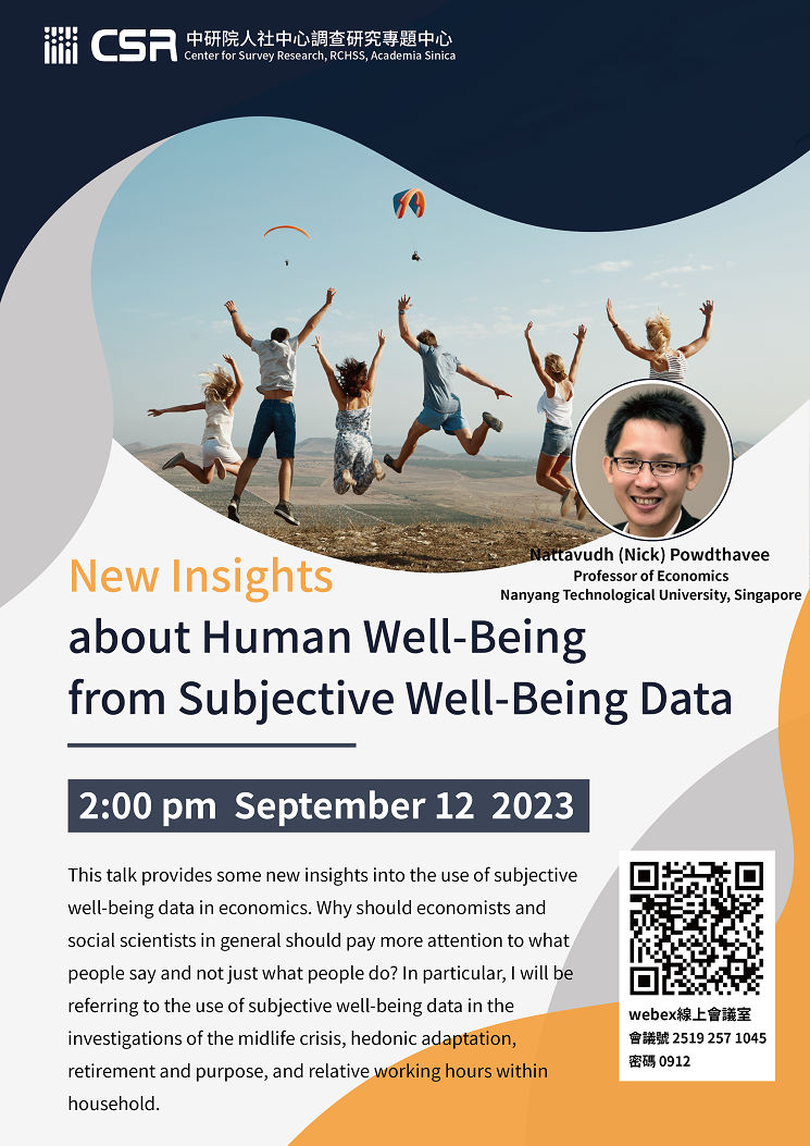 New Insights about Human Well-Being from Subjective Well-Being Data
