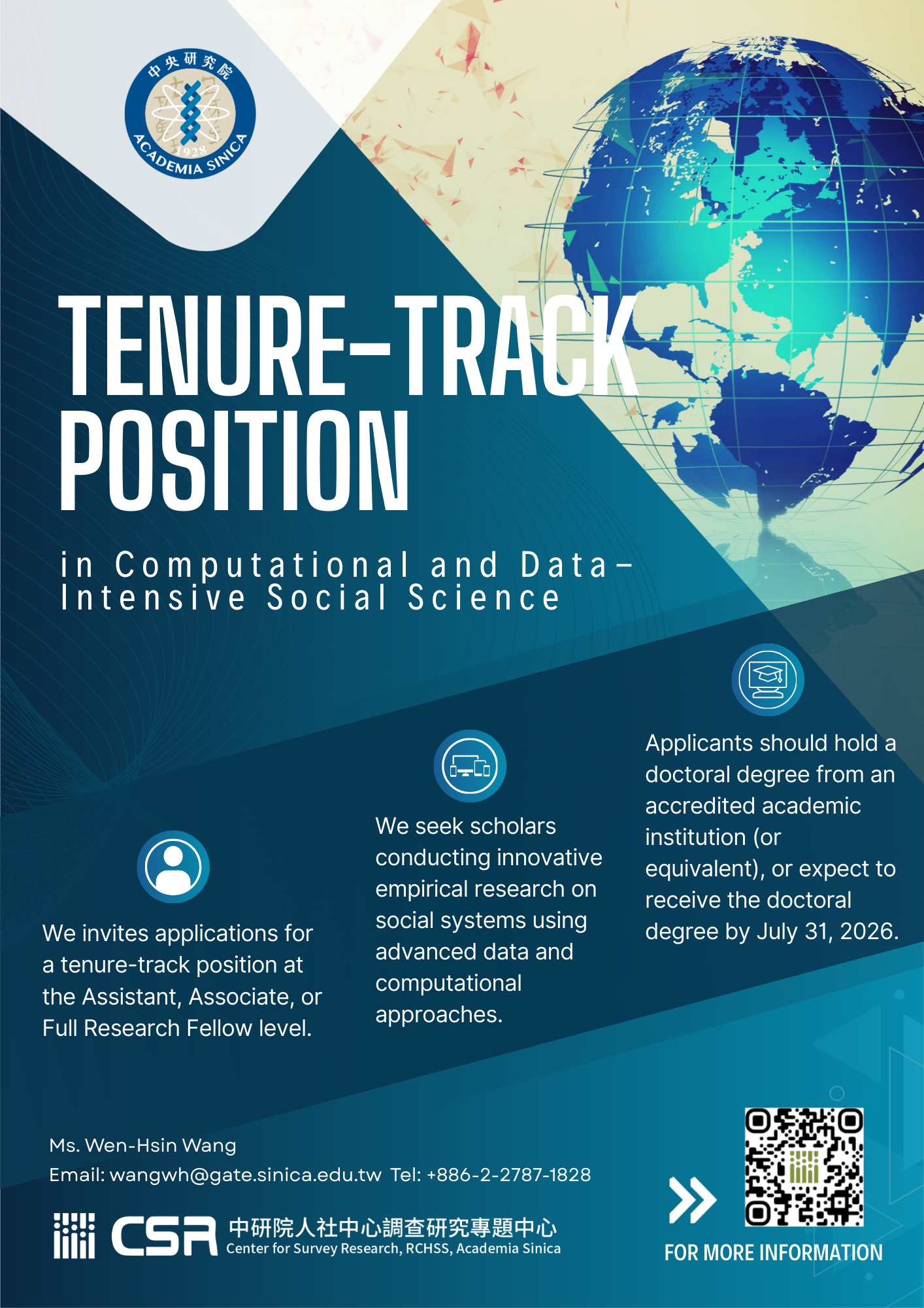 Tenure-Track Position in Computational and Data-Intensive Social Science